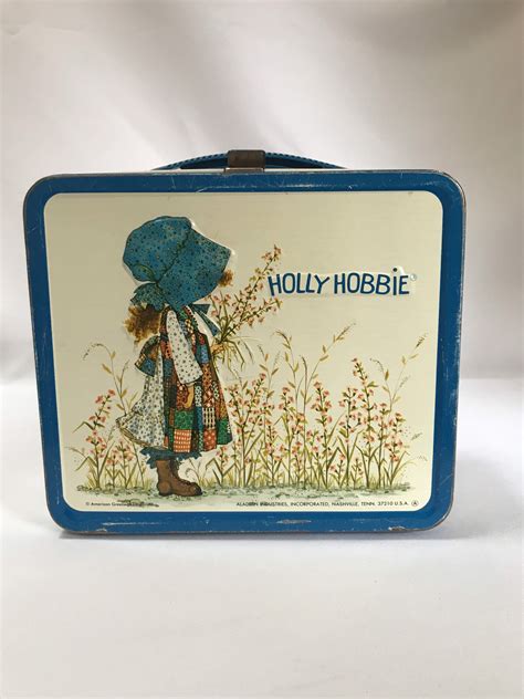 holly hobbie metal lunch box|holly hobbie lunch box vintage.